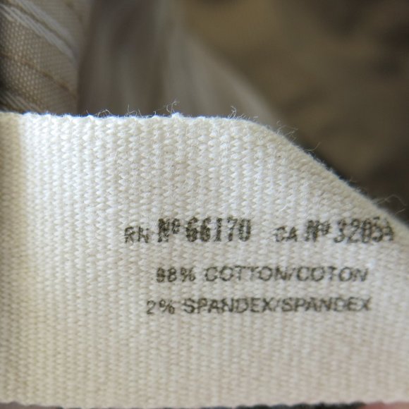 Daughters of Liberation Anthropologie Cotton Blend Straight Leg Khaki Pants Sz 8 - Picture 6 of 6